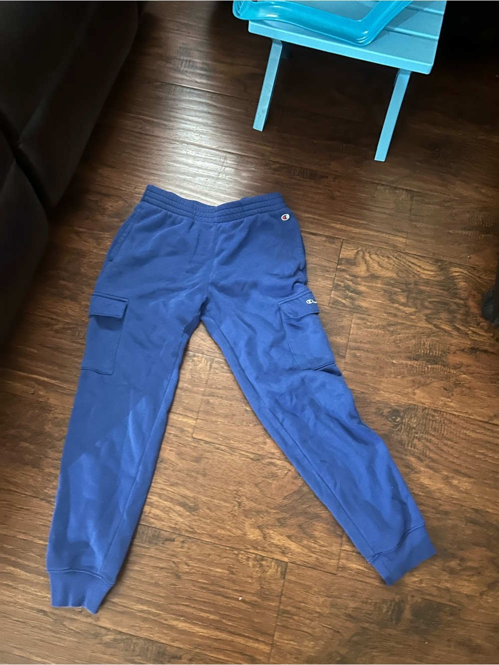 Champion Men's Royal Blue Cargo Jogger Sweatpants